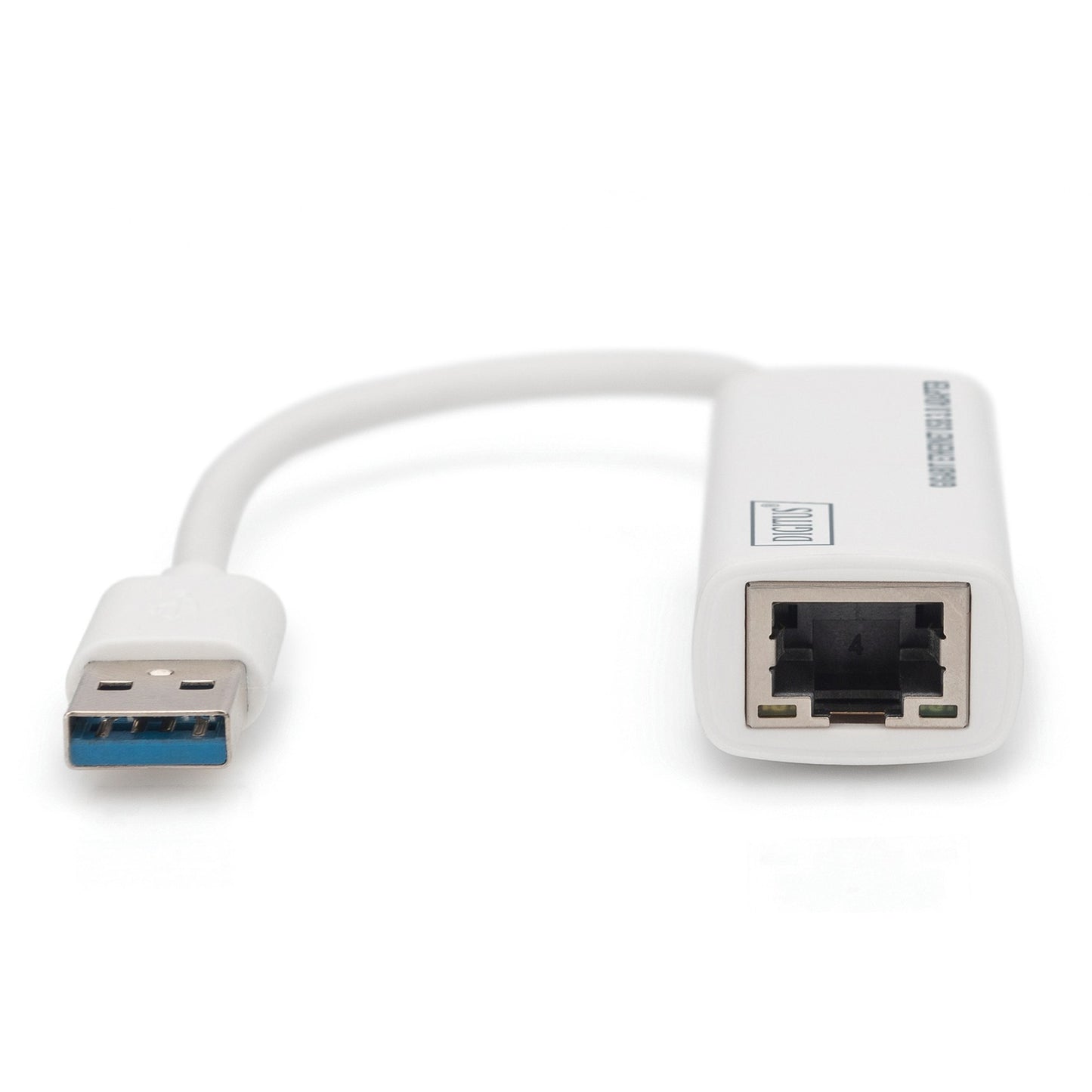 Digitus USB 3.2 Gen 1 Adapter, USB-A Stecker > RJ-45 Buchse (weiss, Gigabit LAN)