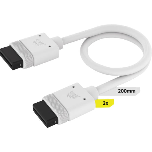 Corsair iCUE LINK Kabel, 200mm (weiss, 2 Stück)