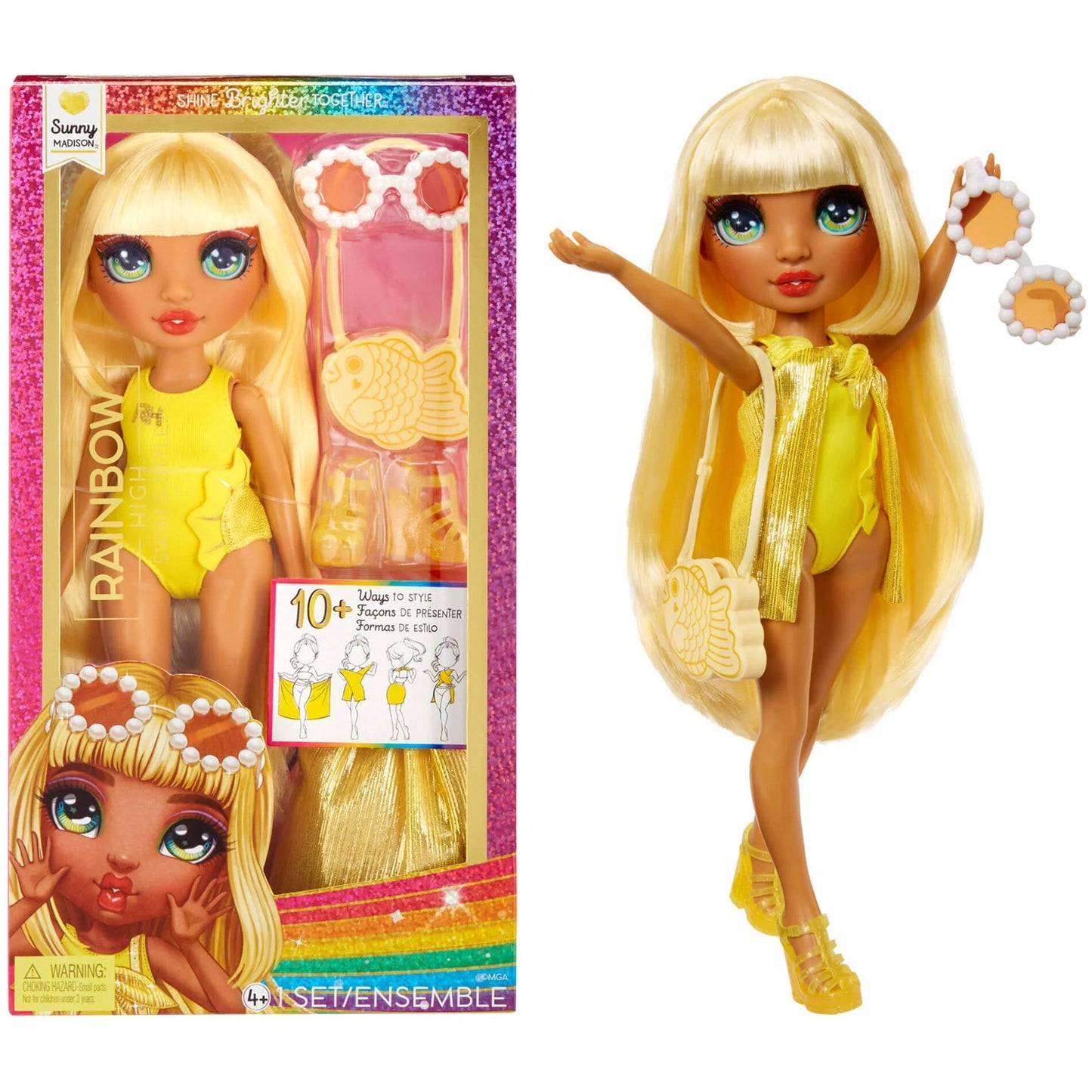 MGA Entertainment Rainbow High Swim & Style - Sunny (Yellow)