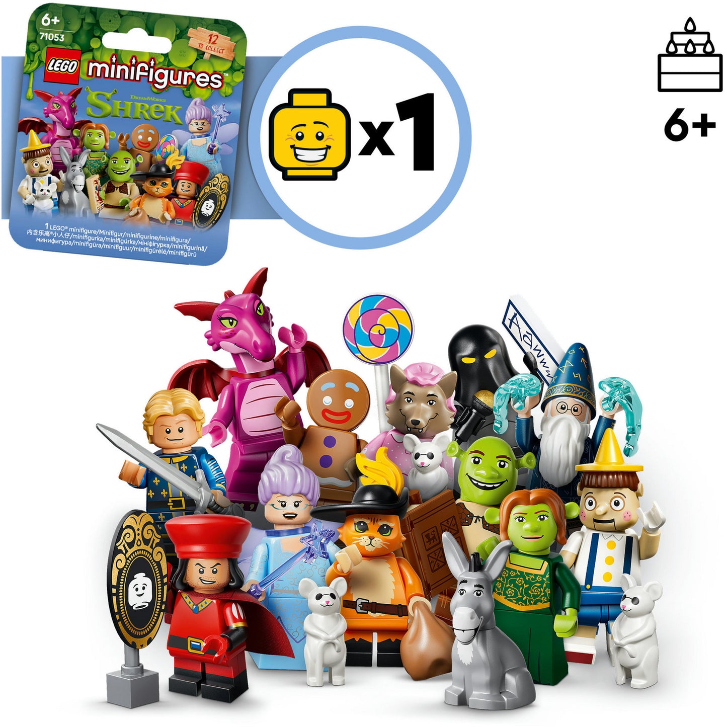 71053 Minifigures Shrek Serie, Konstruktionsspielzeug