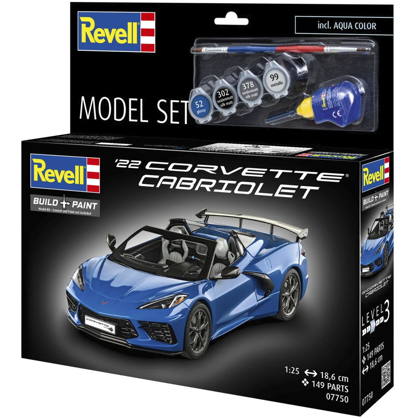 Model Set Corvette C8 Cabriolet, Modellfahrzeug