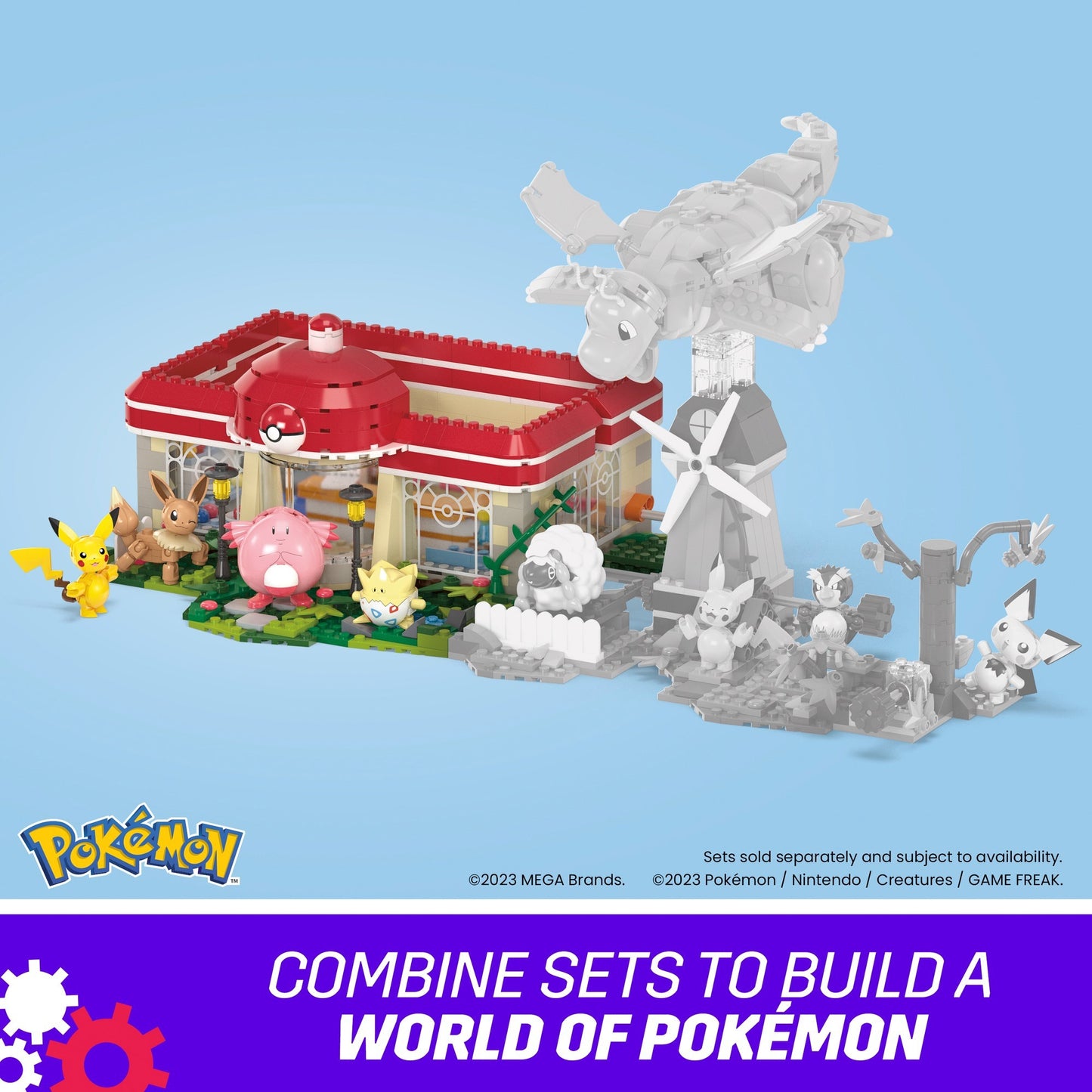 Mattel MEGA Pokémon Waldspaß Poké-Center, Konstruktionsspielzeug