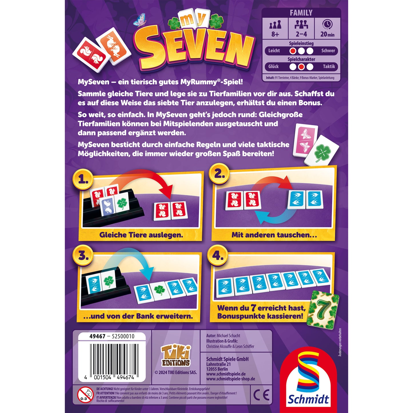 MySeven, Brettspiel