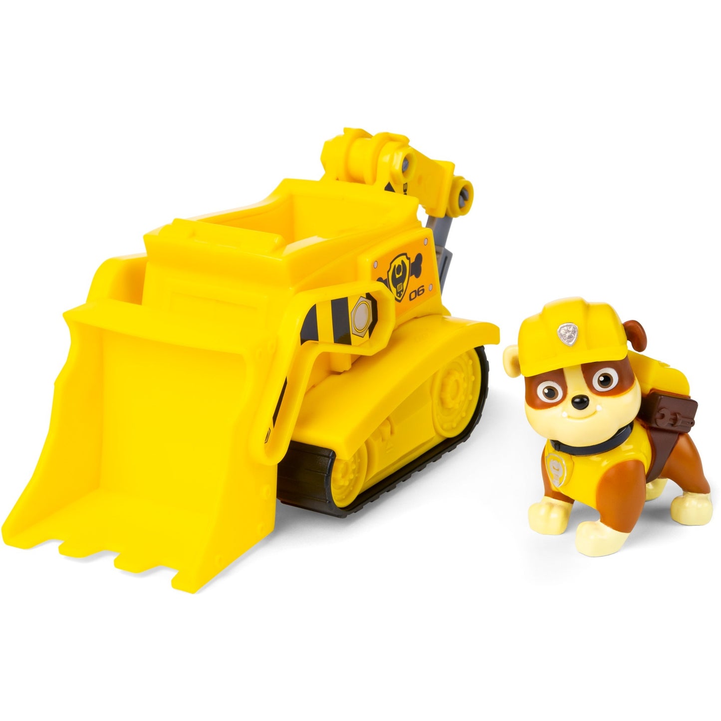 Spinmaster Paw Patrol - Baustellen-Fahrzeug mit Rubble-Figur (gelb)