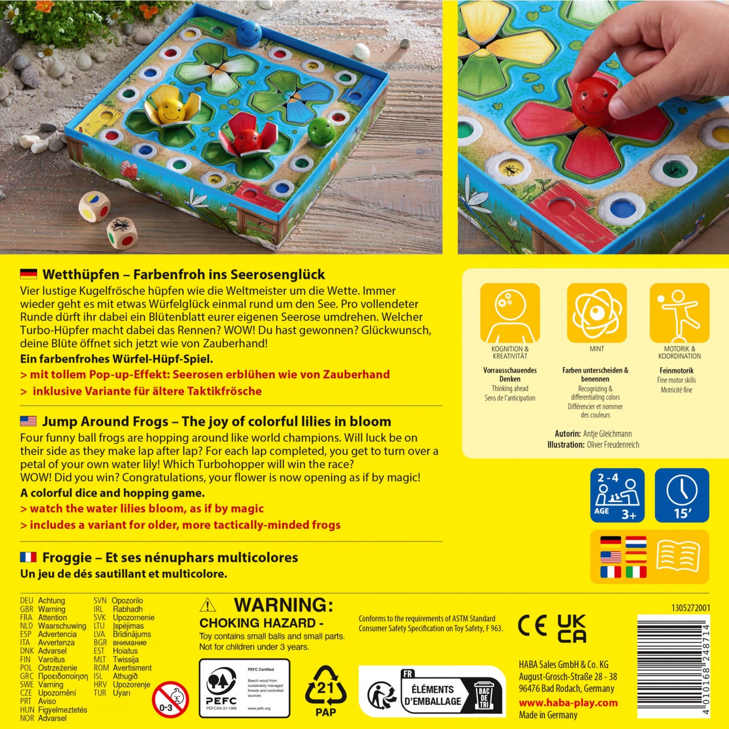 Wetthüpfen, Brettspiel