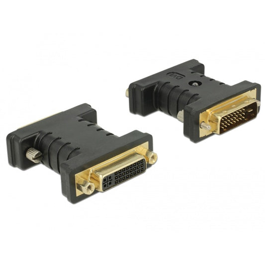 DeLOCK Adapter DVI 24+1 (Stecker) > DVI 24+5 (Buchse), EDID Emulator (schwarz)