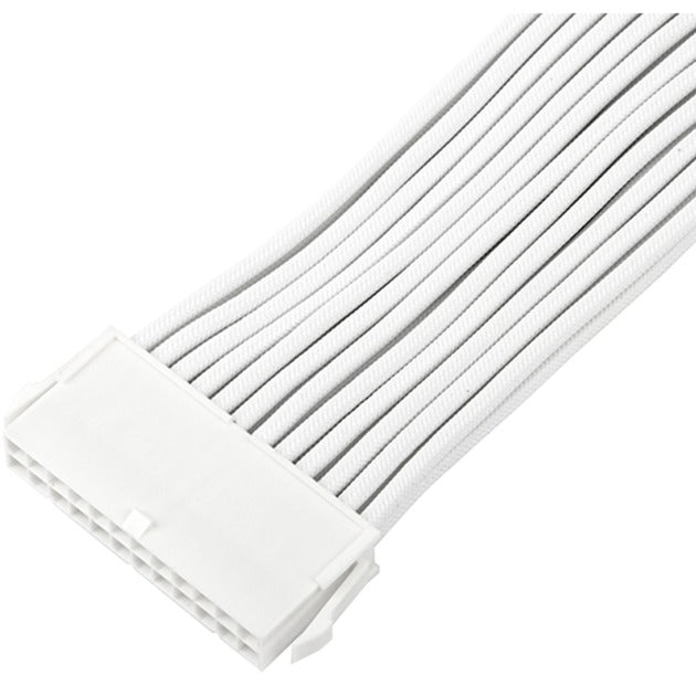 Silverstone Technology Netzteil-Verlängerungskabel SST-PP07E-MBW-V2, 24pin ATX (weiss, 30cm)
