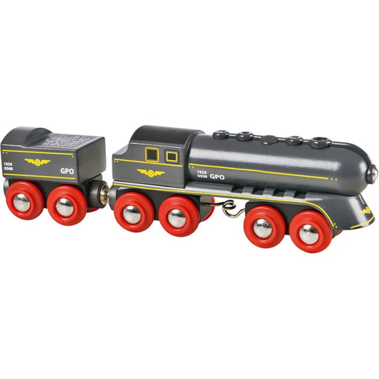 BRIO World Schwarzer Kugelblitz mit Tender (schwarz)