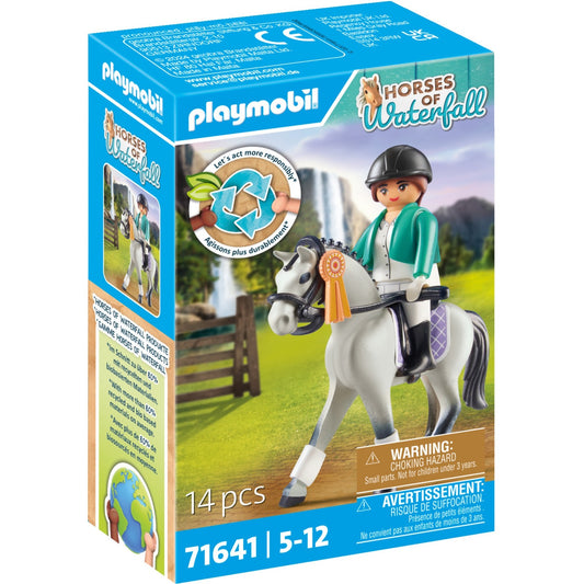 PLAYMOBIL 71641 Horses of Waterfall Turnierreiterin, Konstruktionsspielzeug