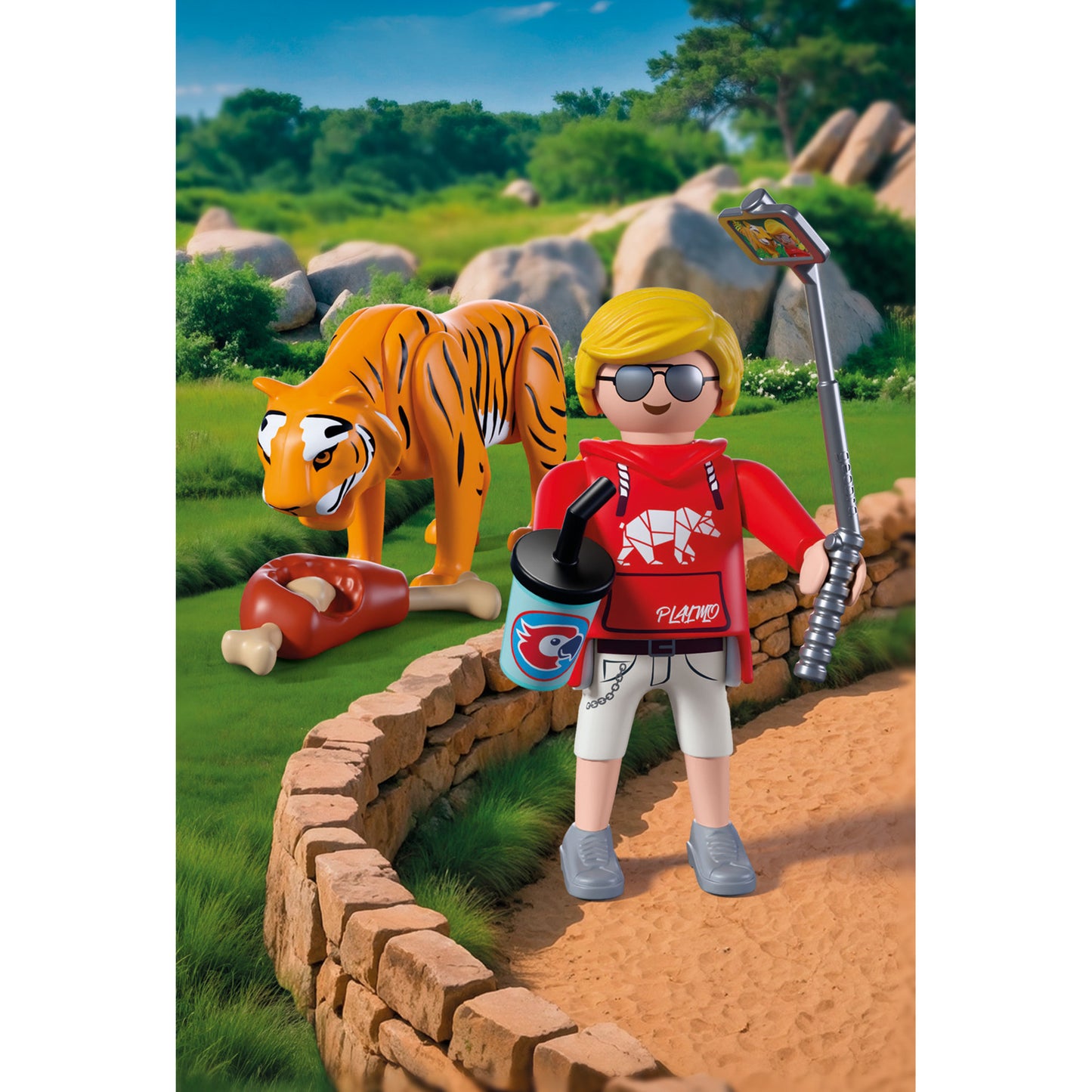 72089 Animals & Friends Zoo: Tiger und Besucher, Konstruktionsspielzeug