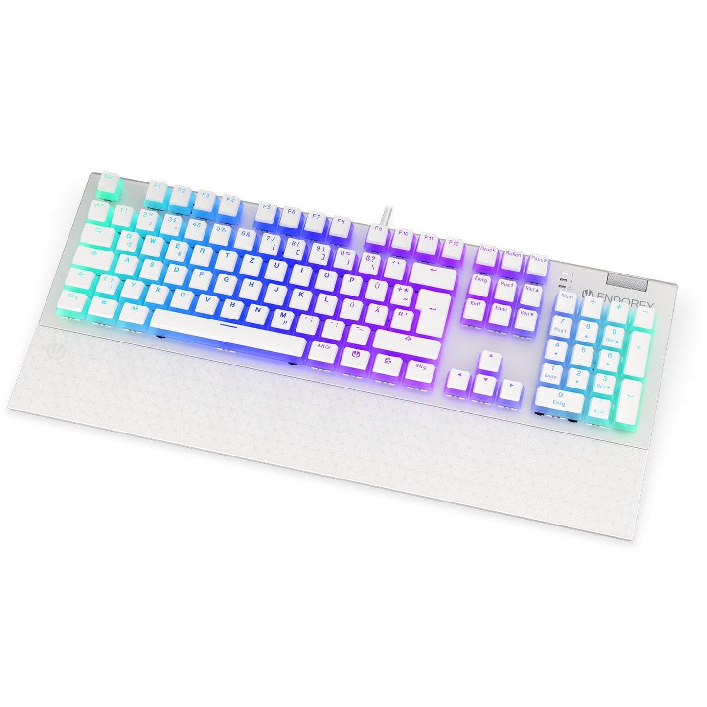 ENDORFY Omnis Pudding Onyx White (weiss, DE-Layout, Kailh RGB Brown)