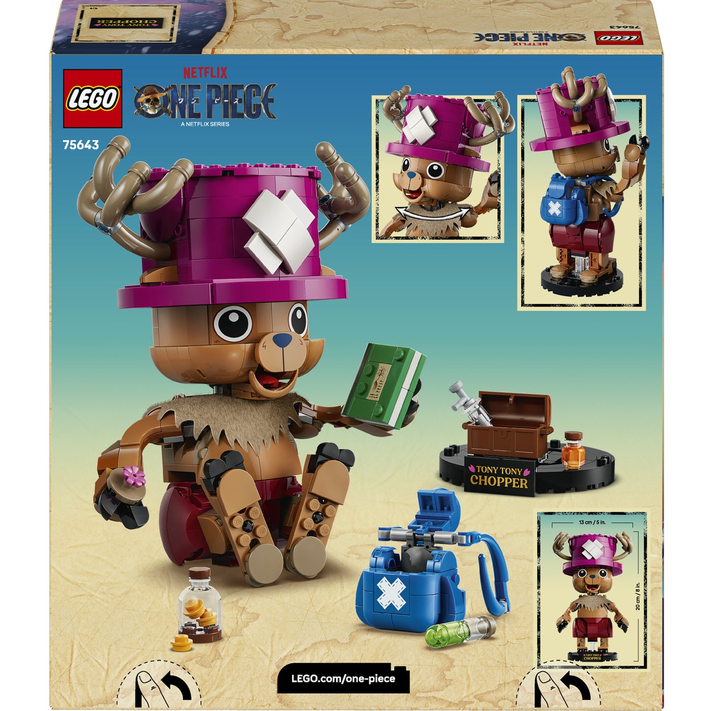 75643 One Piece Tony Tony Chopper, Konstruktionsspielzeug