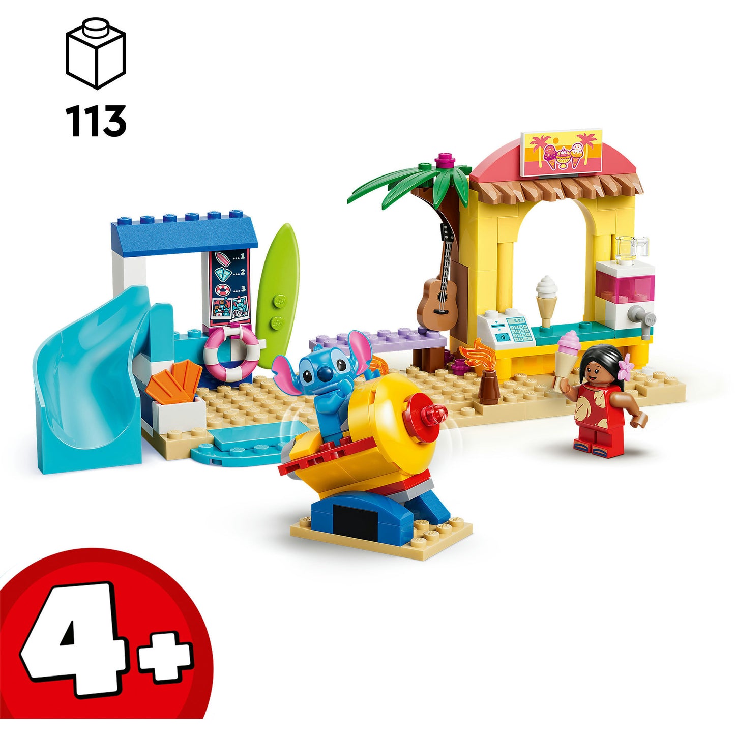 43280 Disney Classic Spass am Strand mit Lilo und Stitch, Konstruktionsspielzeug