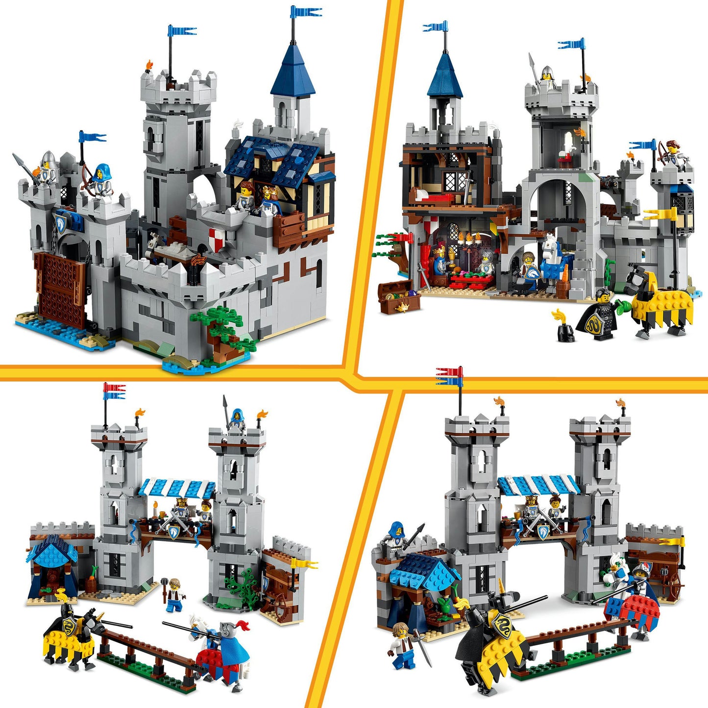 31168 Creator 3-in-1 Ritterburg im Mittelalter, Konstruktionsspielzeug