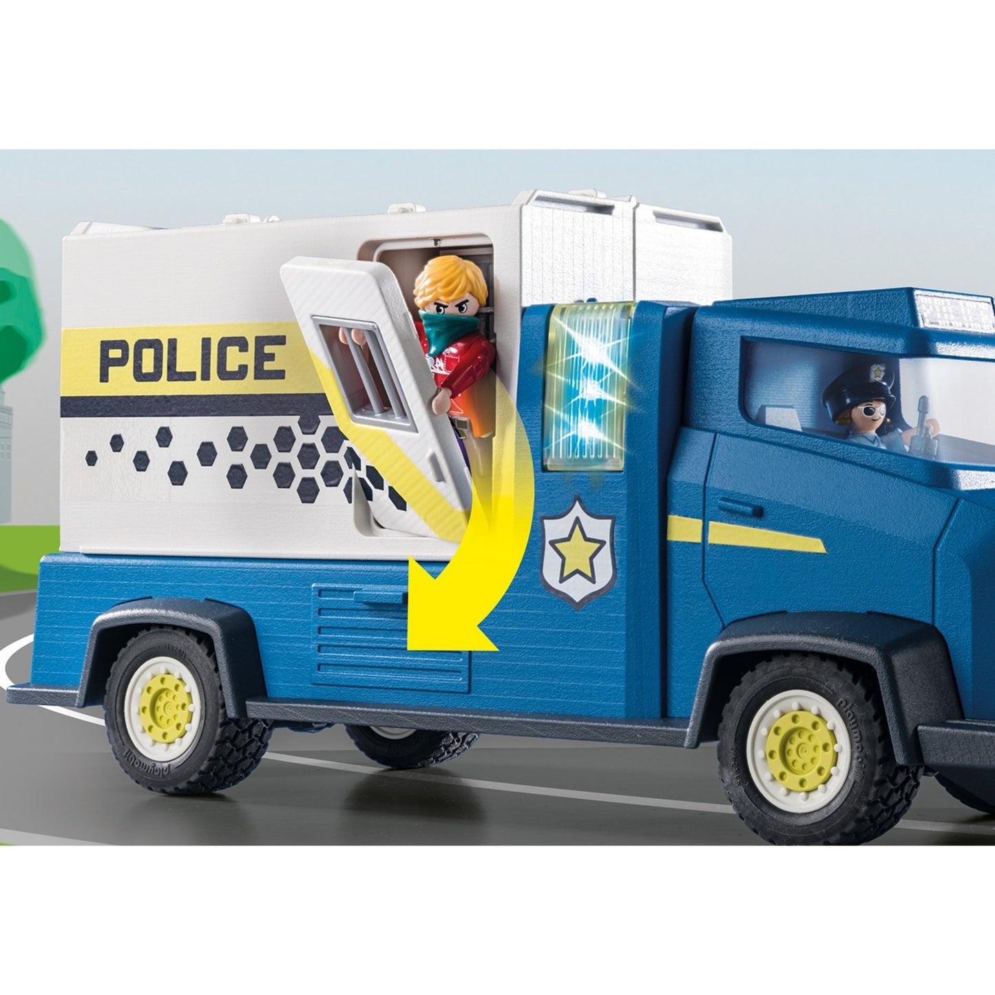 PLAYMOBIL 70912 DUCK ON CALL Polizei Truck, Konstruktionsspielzeug