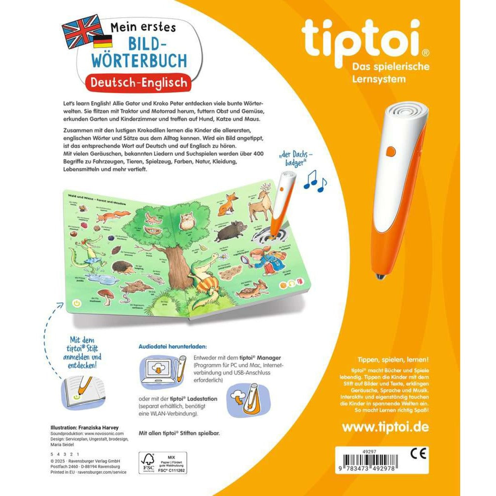 tiptoi Mein erstes Bild-Wörterbuch Deutsch-Englisch, Lernbuch