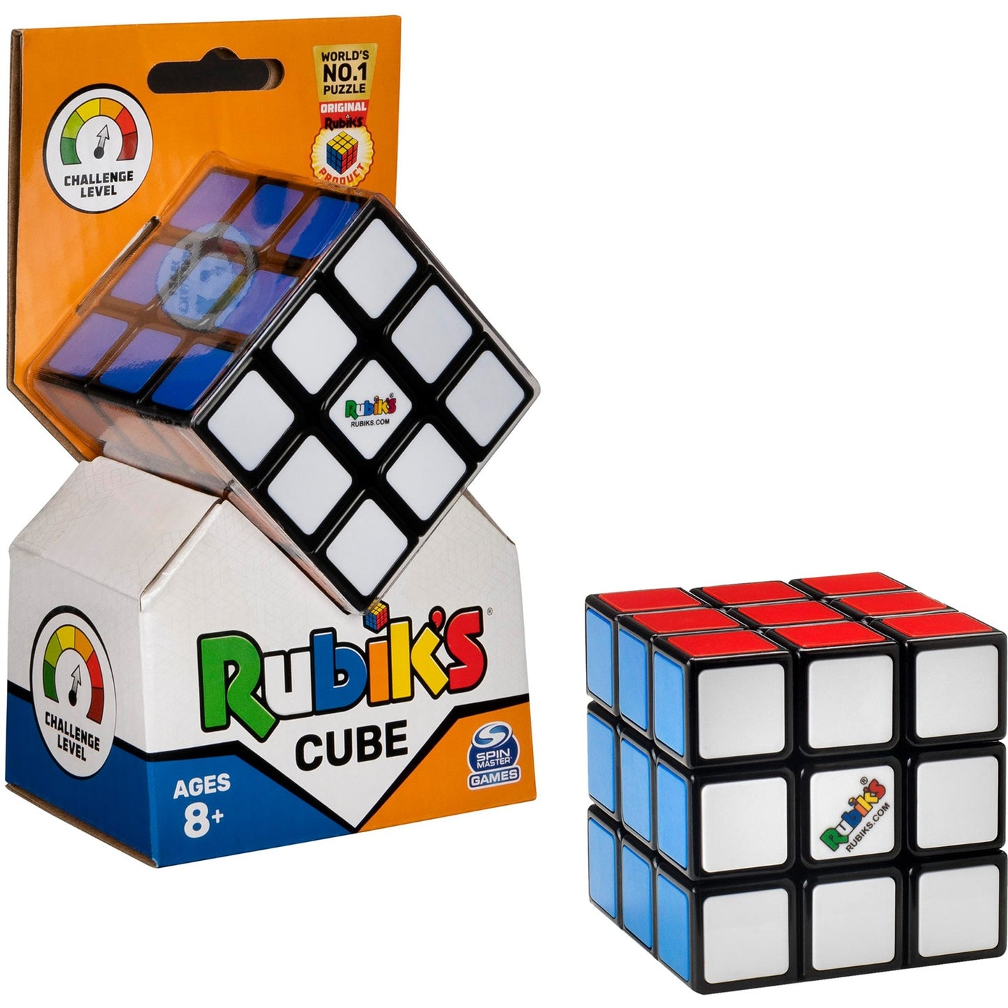 Spin Master Rubik's - Cube 3x3 Zauberwürfel, Geschicklichkeitsspiel