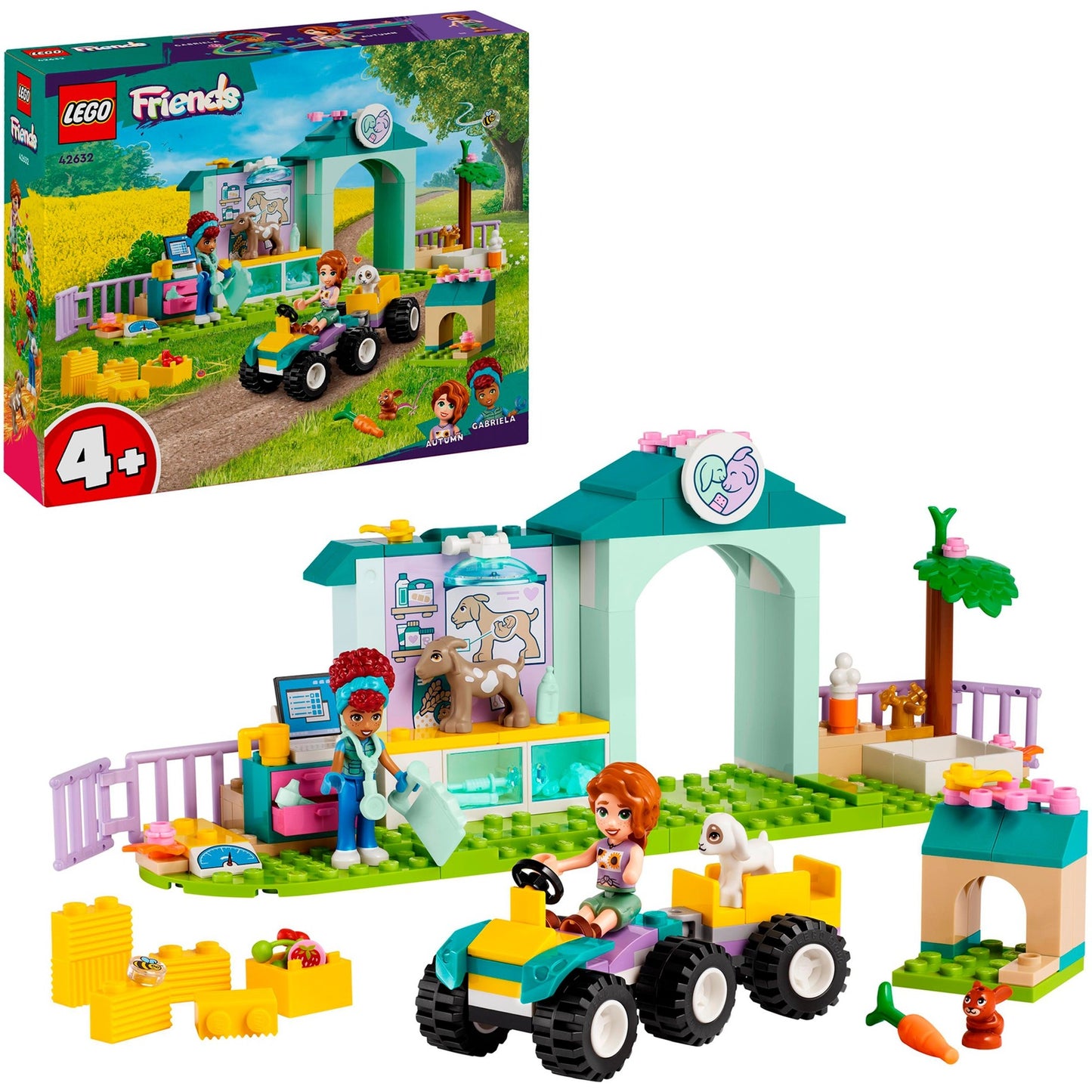 LEGO 42632 Friends Farmtierklinik, Konstruktionsspielzeug