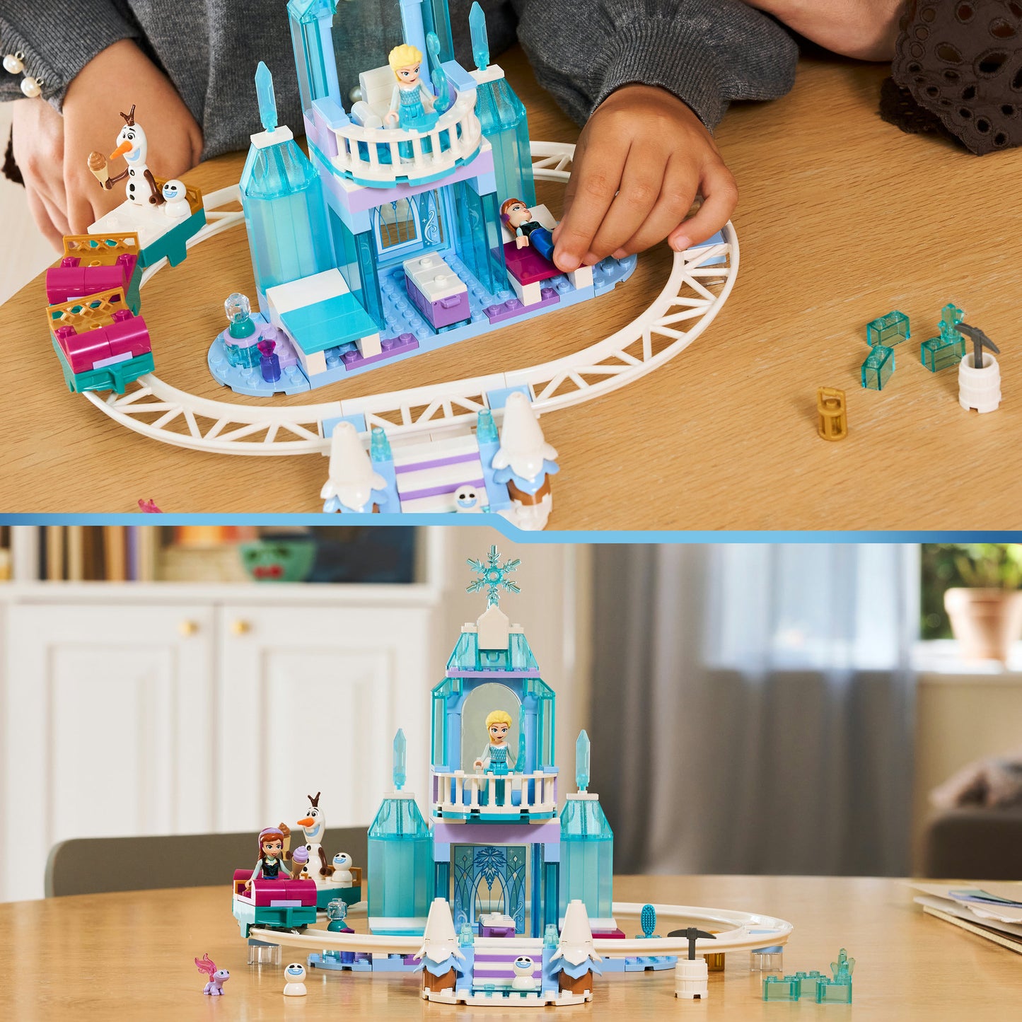 43281 Disney Princess Elsas Schlittenfahrt um den Eispalast, Konstruktionsspielzeug