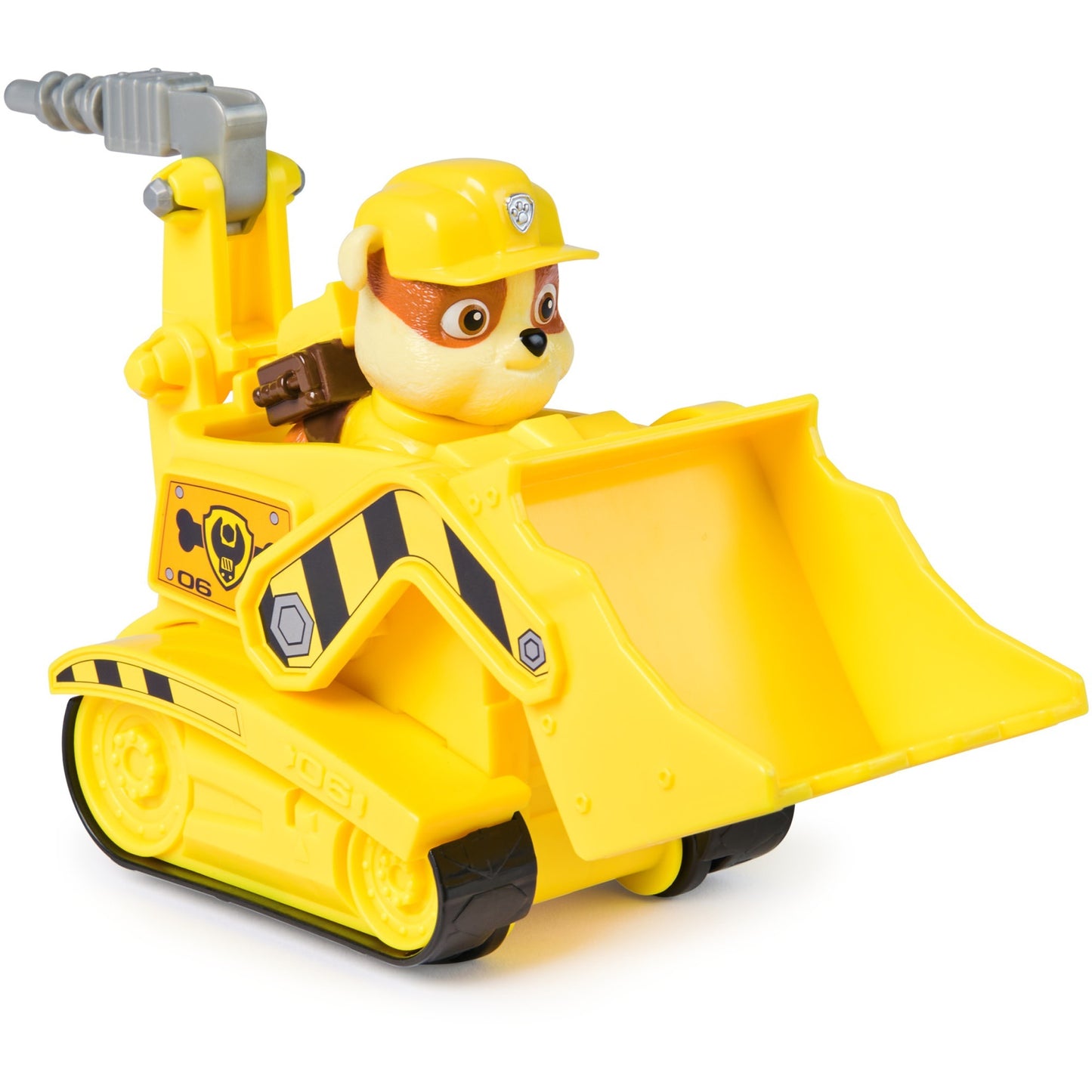 Paw Patrol - Baufahrzeug mit Rubble Spielfigur, Spielfahrzeug