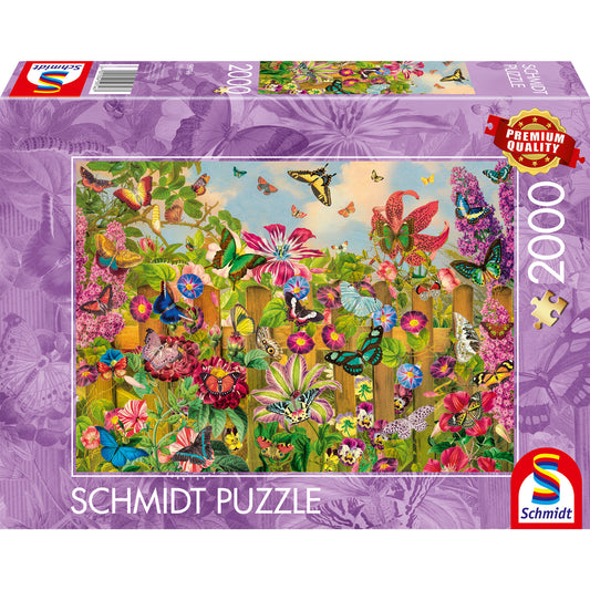 Wunderschöner Schmetterlingsgarten, Puzzle