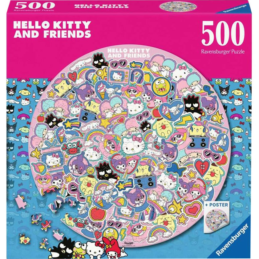 Rundpuzzle - Hello Kitty and Friends