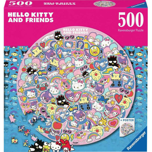 Rundpuzzle - Hello Kitty and Friends