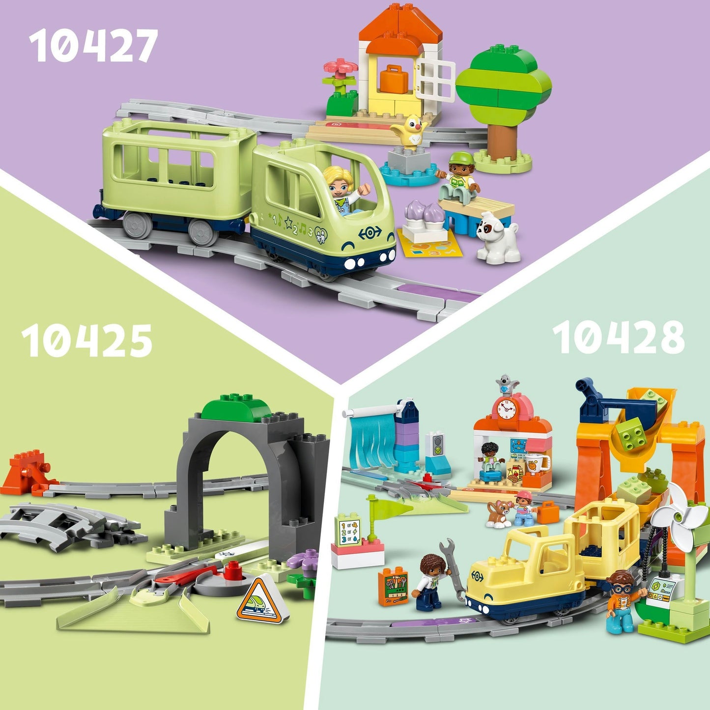 10426 DUPLO Town Eisenbahnbrücke und Schienen - Erweiterungsset, Konstruktionsspielzeug
