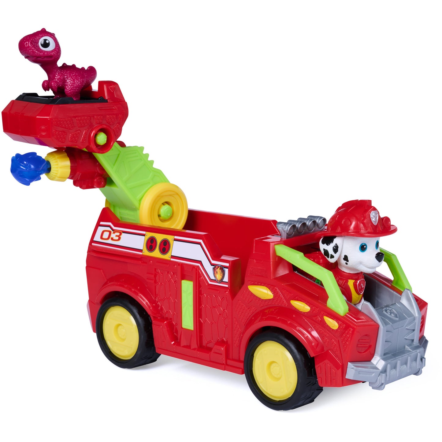 Paw Patrol: Der Dino Film - Marshalls Dino-Feuerwehrauto, Spielfahrzeug