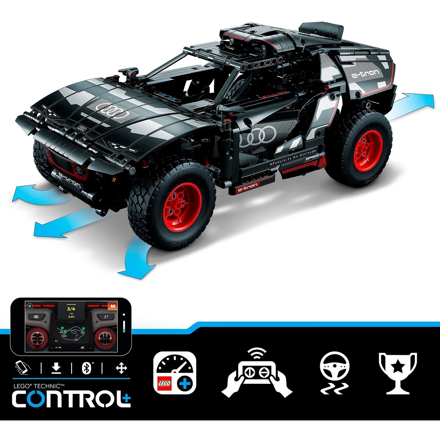 LEGO 42160 Technic Audi RS Q e-tron, Konstruktionsspielzeug