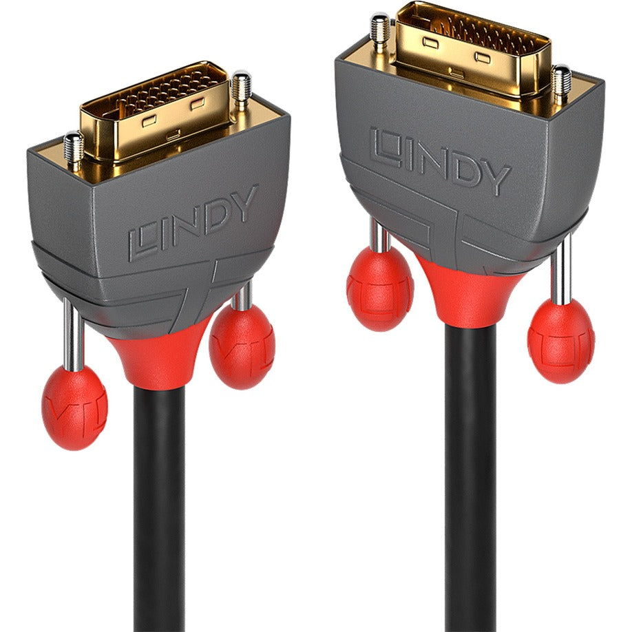 Lindy DVI-D Dual-Link Kabel, Anthra Line (schwarz/grau, 15 Meter)
