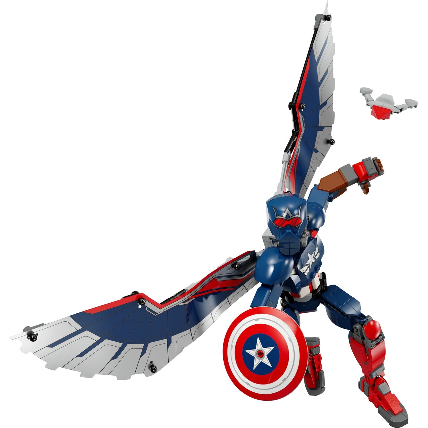 76296 Marvel Super Heroes New Captain America Baufigur, Konstruktionsspielzeug