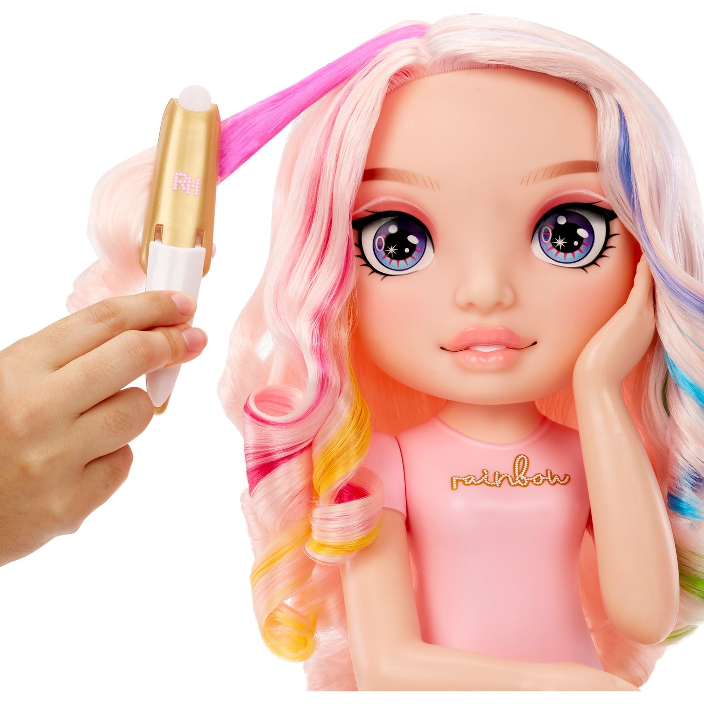 MGA Entertainment Rainbow HIgh Styling Head Playset, Schmink- und Frisierkopf