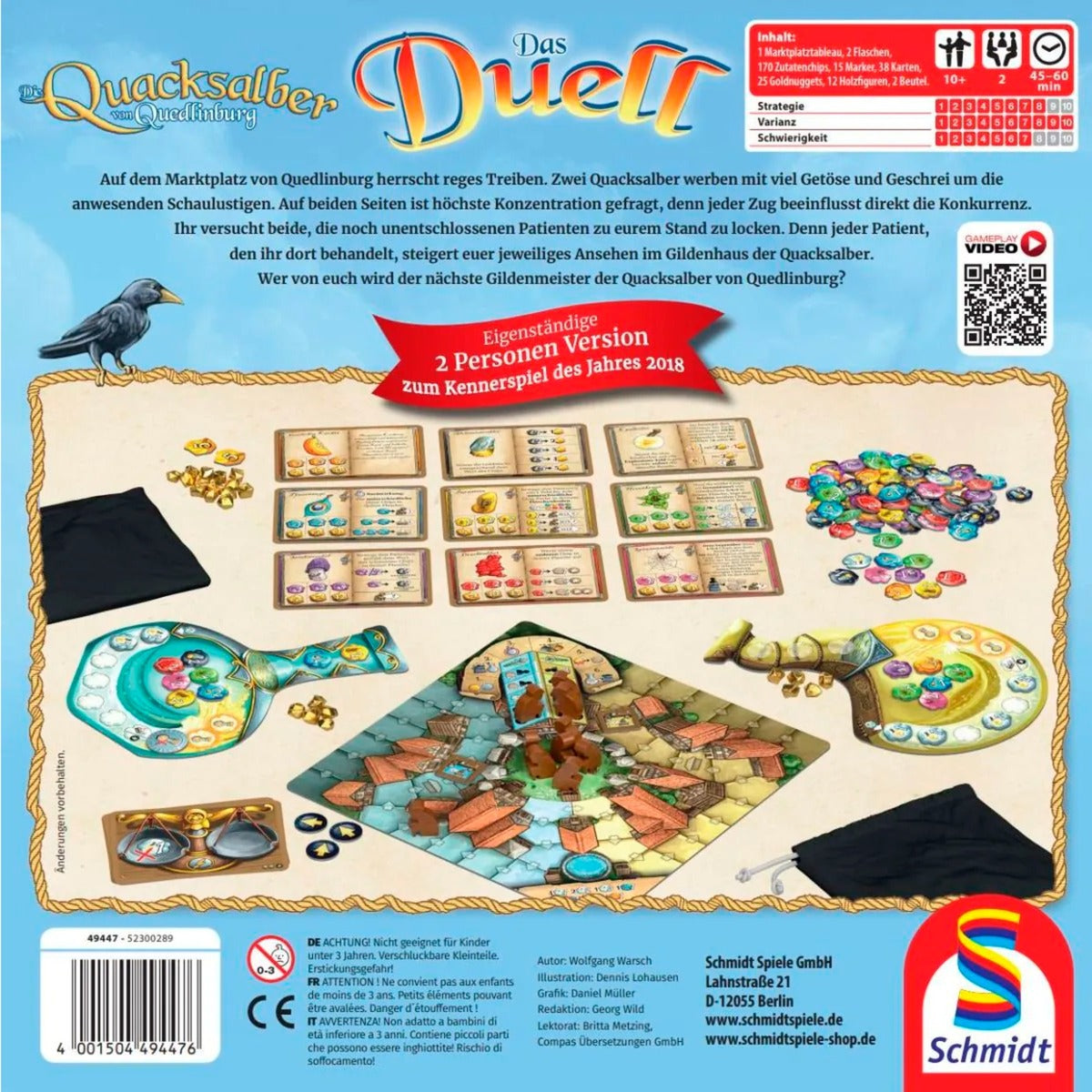 Schmidt Spiele Die Quacksalber von Quedlinburg - Das Duell, Brettspiel