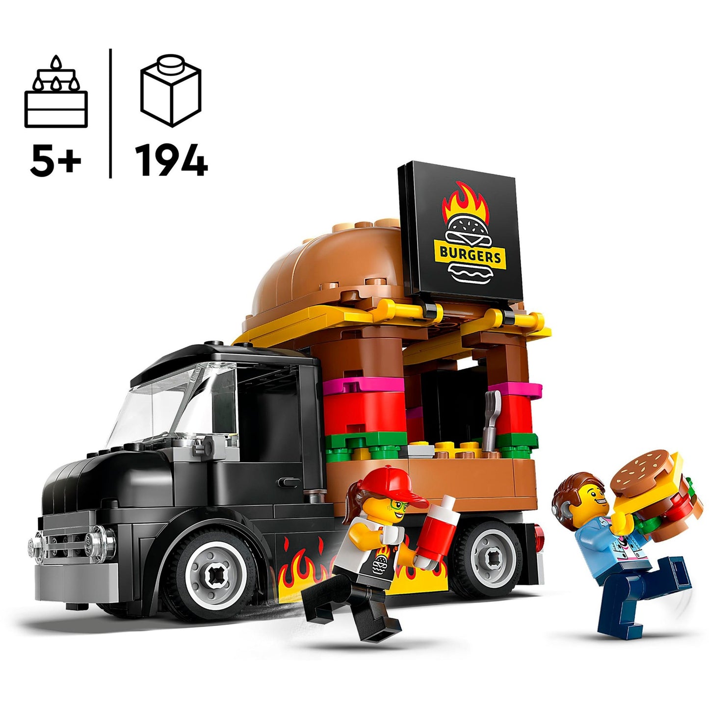 LEGO 60404 City Burger-Truck, Konstruktionsspielzeug