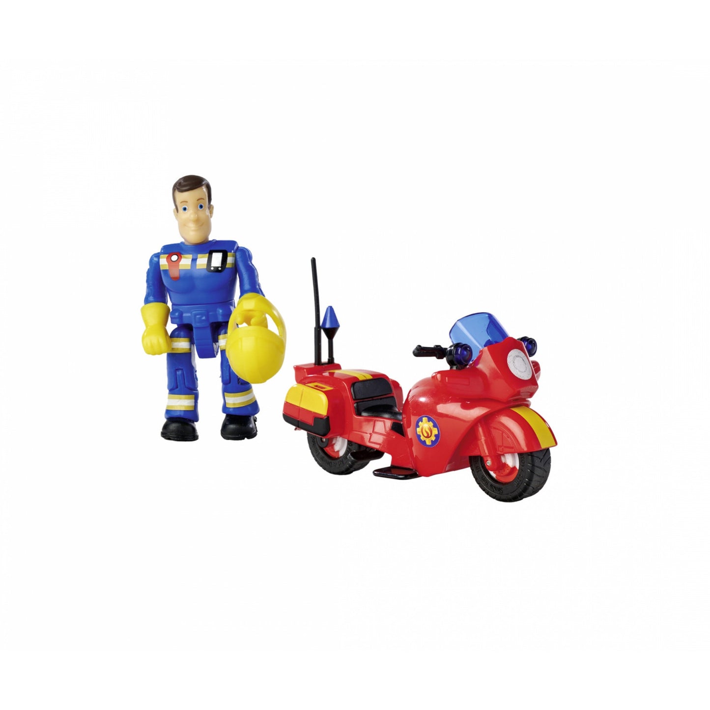 Feuerwehrmann Sam Feuerwehr Motorrad mit Figur, Spielfahrzeug