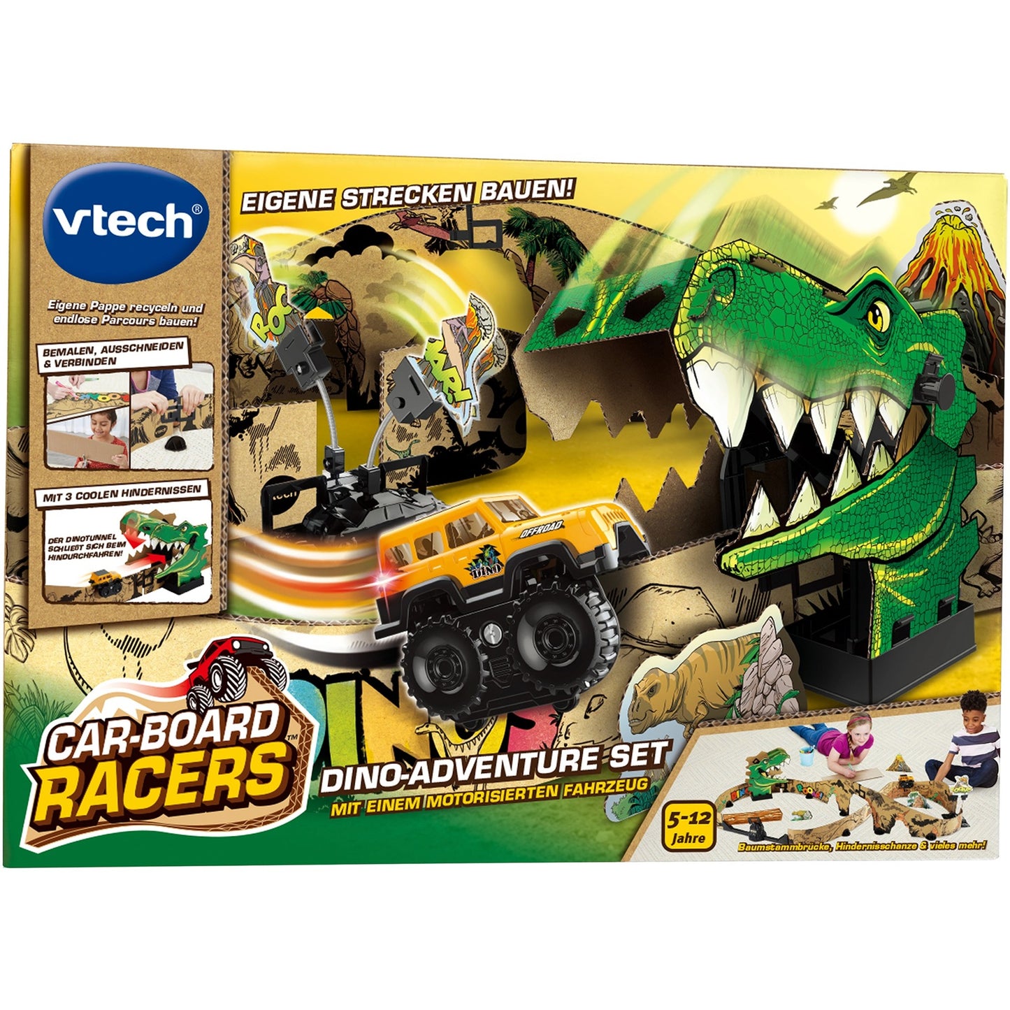 VTech Car-Board Racers - Dino-Adventure Set, Bahn