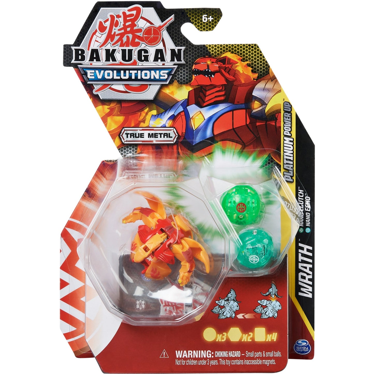 Spin Master Bakugan Evolutions Power Up 3er-Pack, Geschicklichkeitsspiel