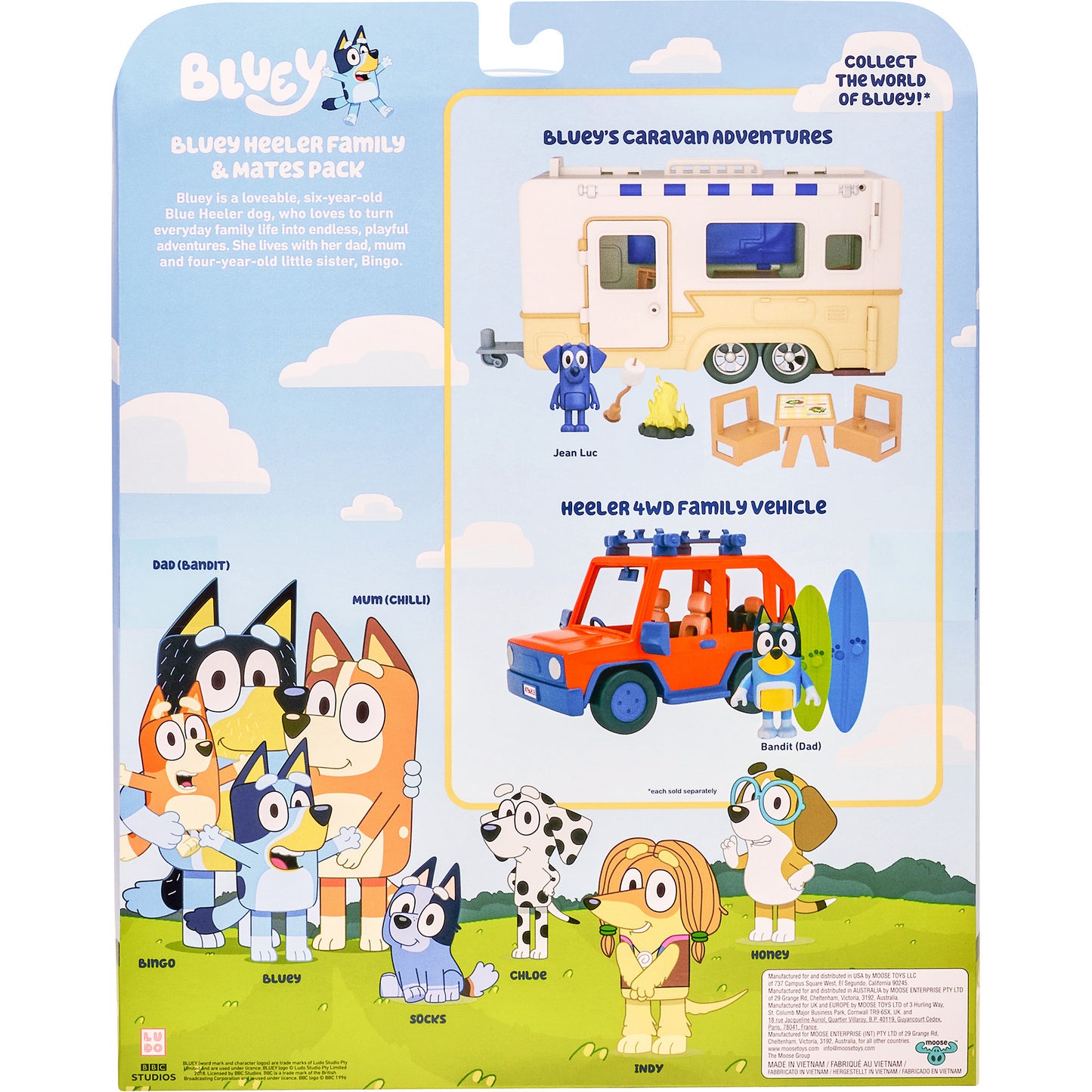 Bluey - 8-Figuren Mega-Pack, Spielgebäude