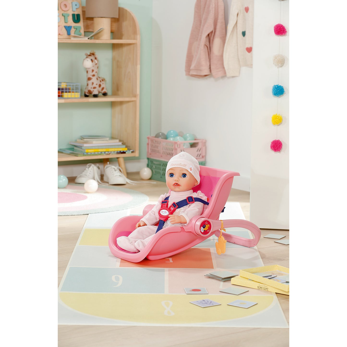 BABY born Babyschale Pink, Puppenzubehör