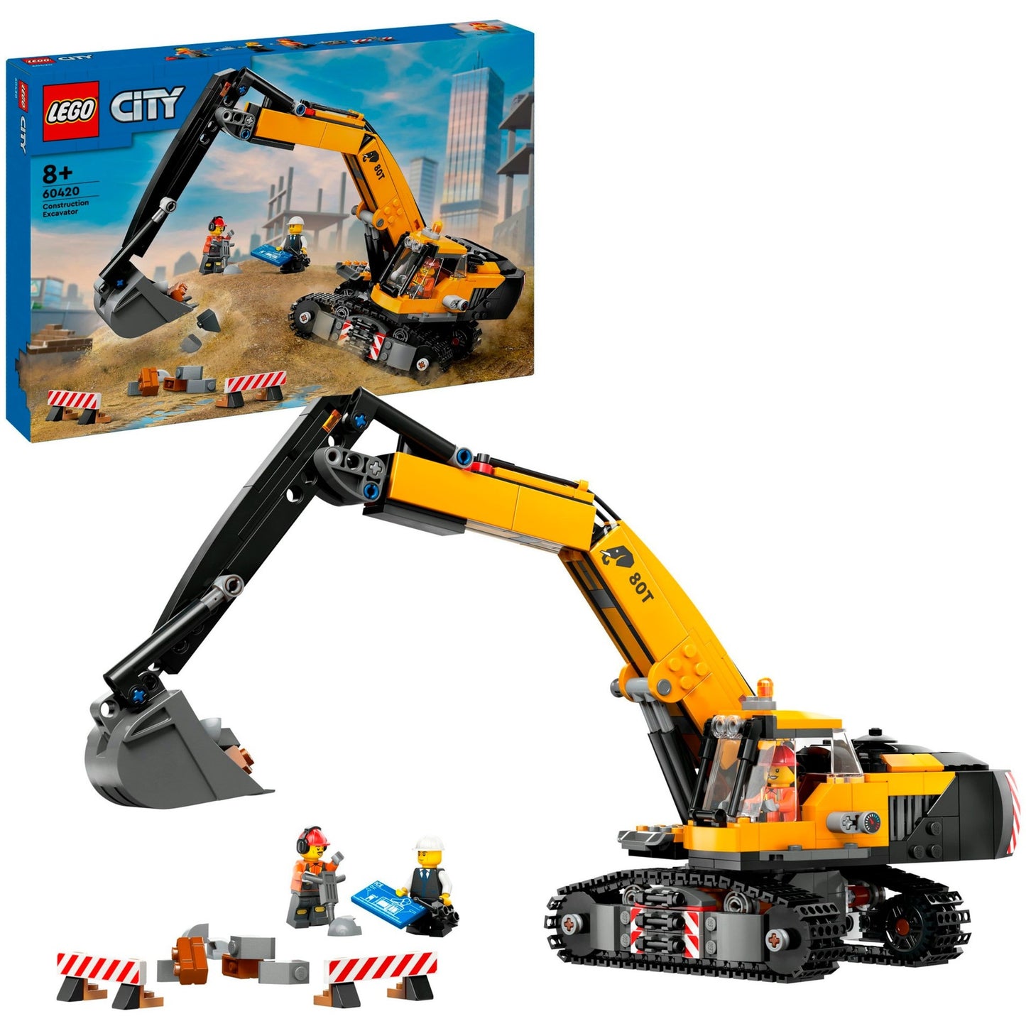 LEGO 60420 City Raupenbagger, Konstruktionsspielzeug