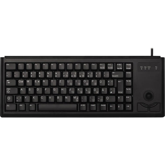 Cherry Slim Line G84-4400 (schwarz, DE-Layout, Cherry Mechanisch, integr. Trackball)