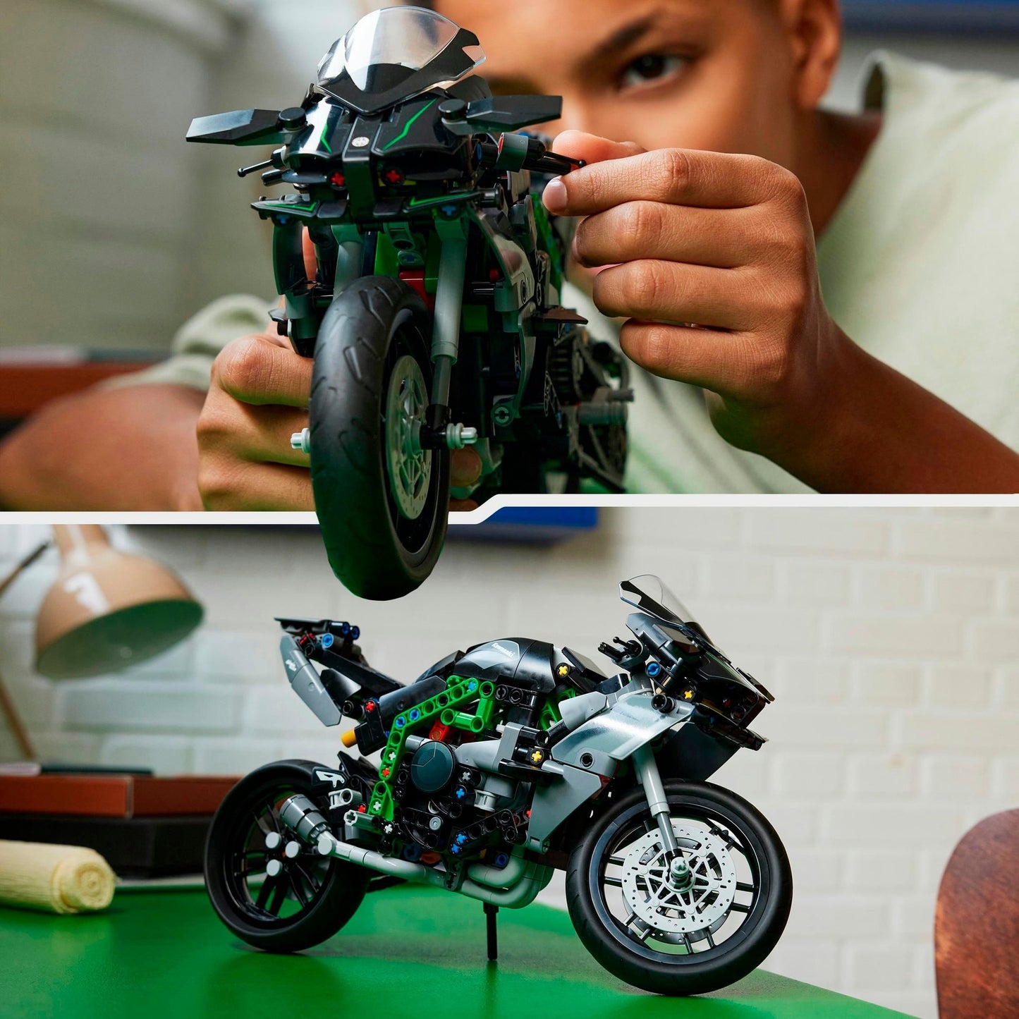 LEGO 42170 Technic Kawasaki Ninja H2R Motorrad, Konstruktionsspielzeug