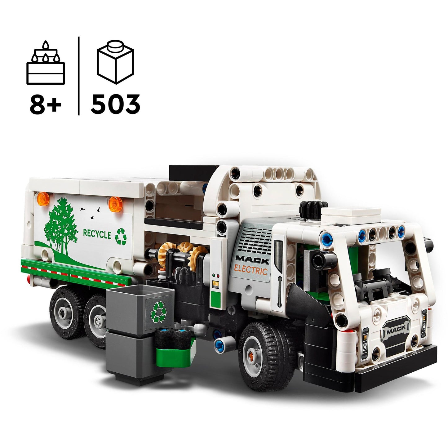 LEGO 42167 Technic Mack LR Electric Müllwagen, Konstruktionsspielzeug