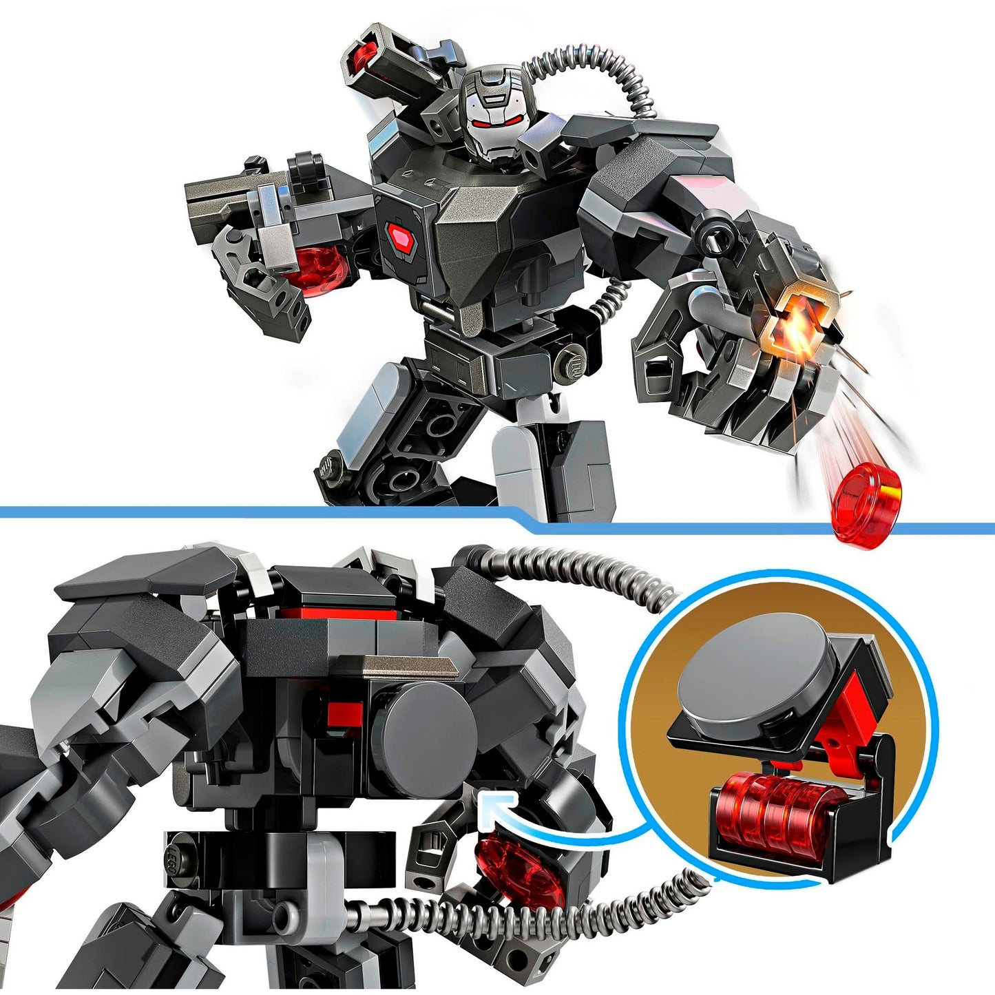 LEGO 76277 Marvel Super Heroes War Machine Mech, Konstruktionsspielzeug