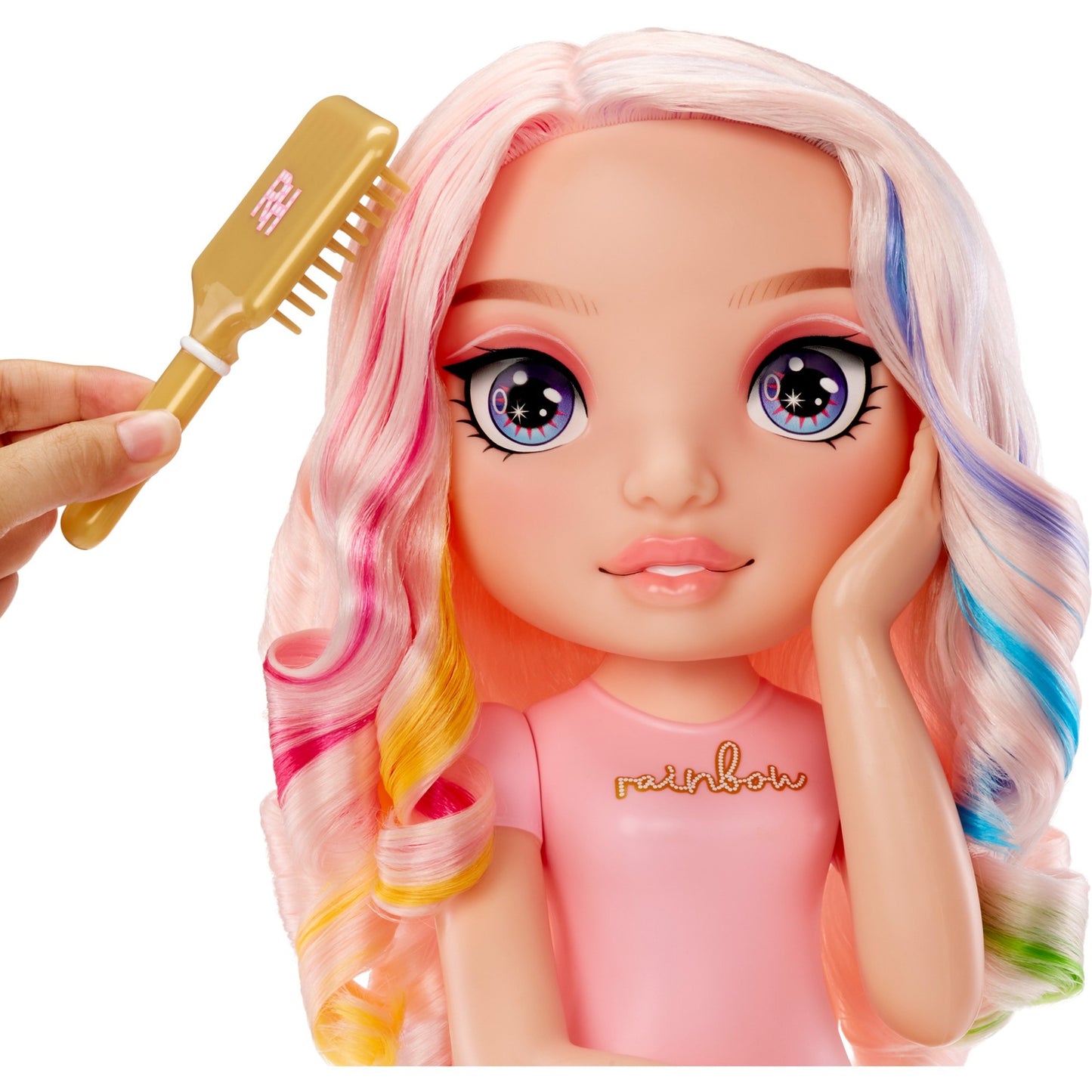 MGA Entertainment Rainbow HIgh Styling Head Playset, Schmink- und Frisierkopf