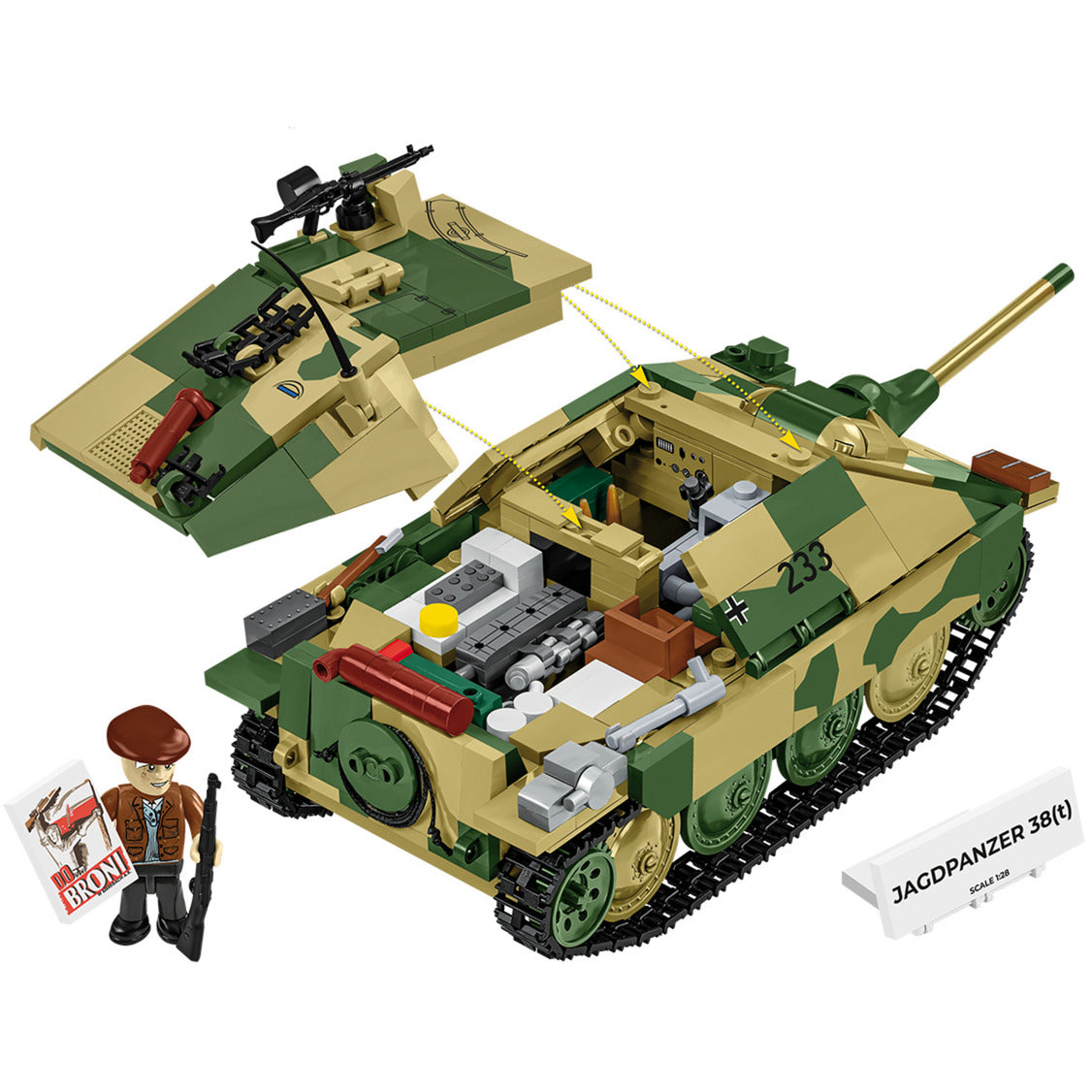 Jagdpanzer 38(t) Chwat (Brave), Konstruktionsspielzeug