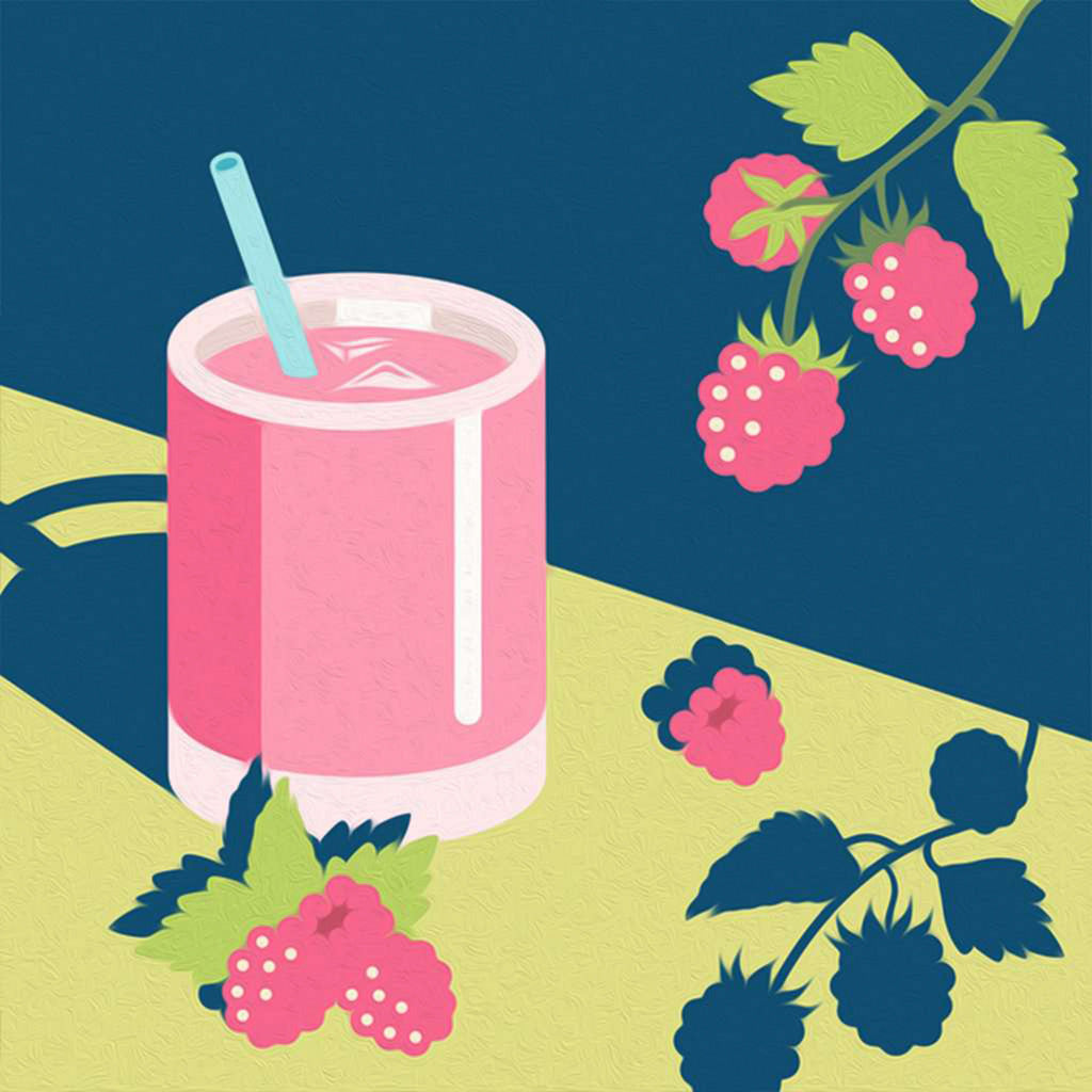 CreArt - Mocktail Himbeere, Malen