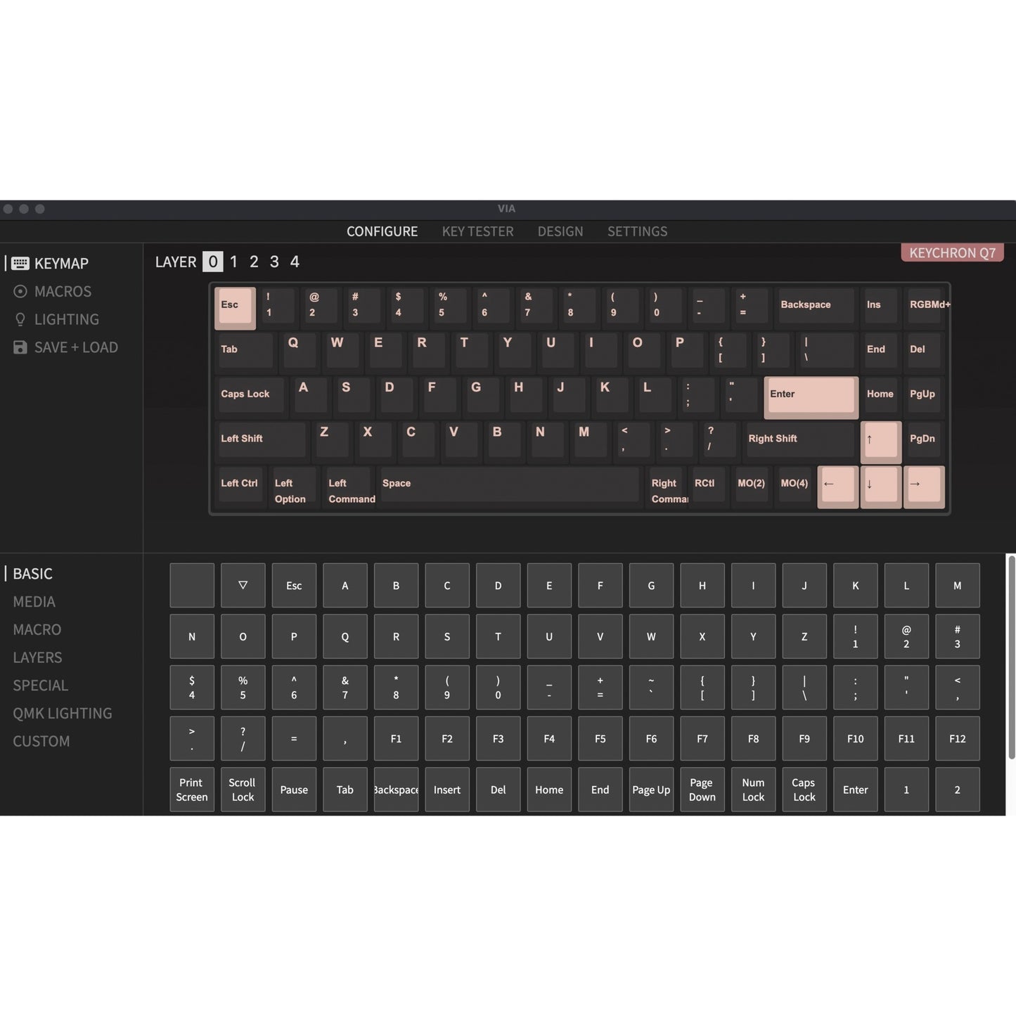 Keychron Q7 Barebone ISO (grau, Hot-Swap, Aluminiumrahmen, RGB)