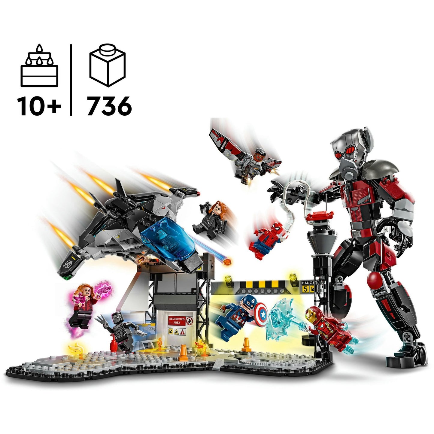 76314 Marvel Super Heroes Captain America: Civil War Actionduell, Konstruktionsspielzeug